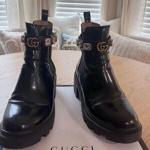 Gucci Black Ankle Boots